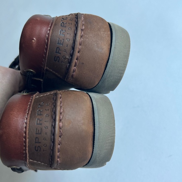 Men’s Sperry Brown Genuine Leather Topsider Loafers size 11 - Picture 13 of 15